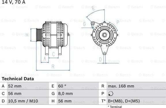 BOSCH 0 986 040 201 - Alternator furqanavto.az