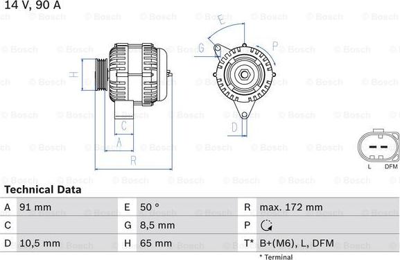 BOSCH 0 986 041 990 - Alternator furqanavto.az