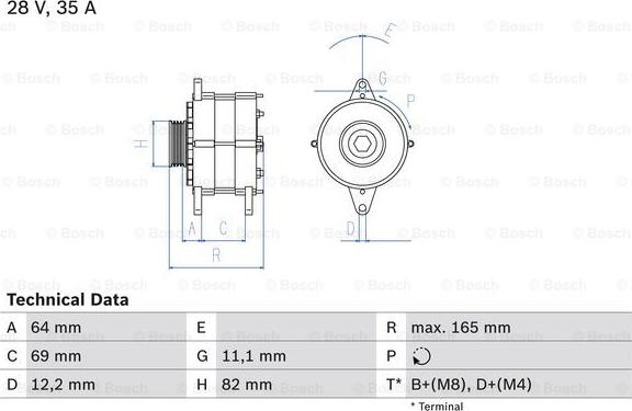 BOSCH 0 986 041 940 - Alternator furqanavto.az