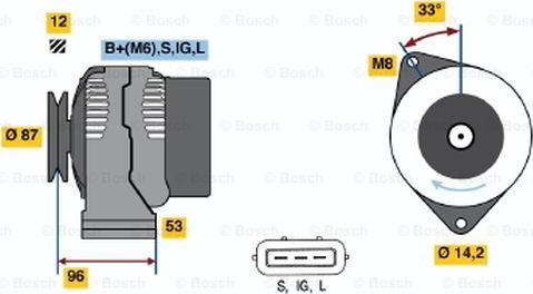 BOSCH 0 986 041 180 - Alternator furqanavto.az