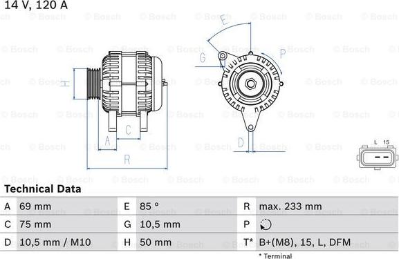 BOSCH 0 986 041 810 - Alternator furqanavto.az