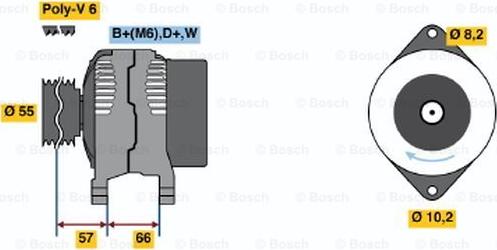 BOSCH 0 986 041 351 - Alternator furqanavto.az