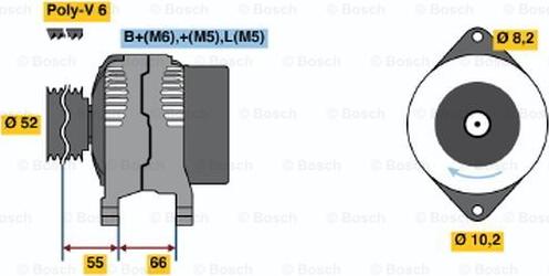 BOSCH 0 986 041 371 - Alternator furqanavto.az