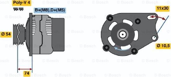 BOSCH 0 986 048 630 - Alternator furqanavto.az