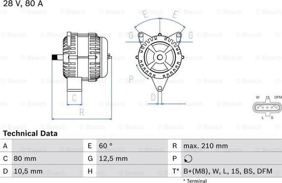 BOSCH 0 986 048 100 - Alternator furqanavto.az