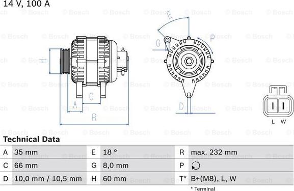 BOSCH 0 986 048 340 - Alternator furqanavto.az