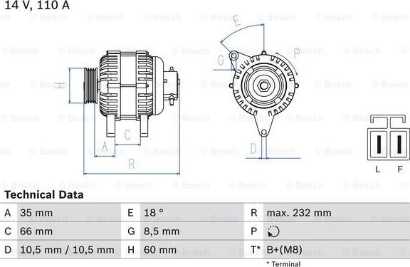 BOSCH 0 986 048 301 - Alternator furqanavto.az