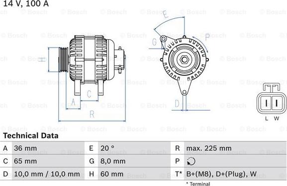 BOSCH 0 986 043 981 - Alternator furqanavto.az