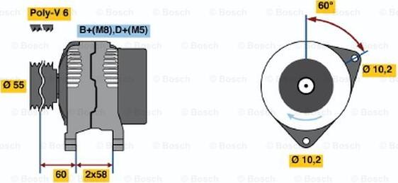 BOSCH 0 986 043 931 - Alternator furqanavto.az