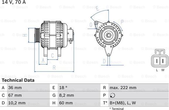 BOSCH 0 986 043 101 - Alternator furqanavto.az