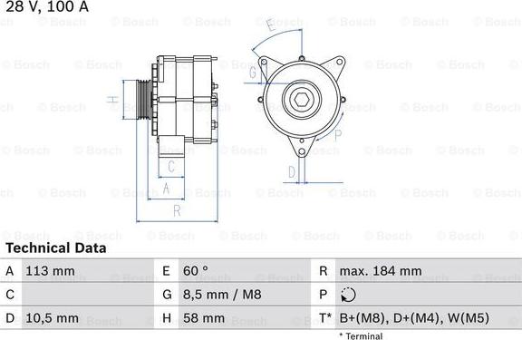 BOSCH 0 986 043 890 - Alternator furqanavto.az