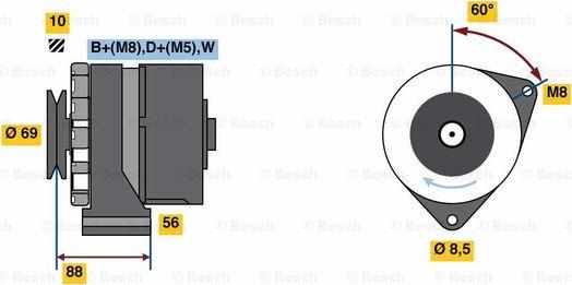 BOSCH 0 986 043 300 - Alternator furqanavto.az