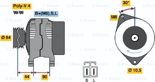 BOSCH 0 986 042 941 - Alternator furqanavto.az