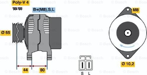 BOSCH 0 986 042 951 - Alternator furqanavto.az