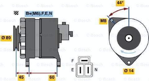 BOSCH 0 986 042 981 - Alternator furqanavto.az