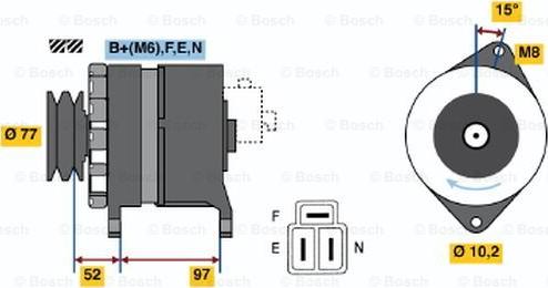 BOSCH 0 986 042 971 - Alternator furqanavto.az