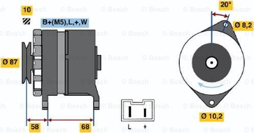 BOSCH 0 986 042 061 - Alternator furqanavto.az