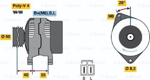 BOSCH 0 986 042 871 - Alternator furqanavto.az