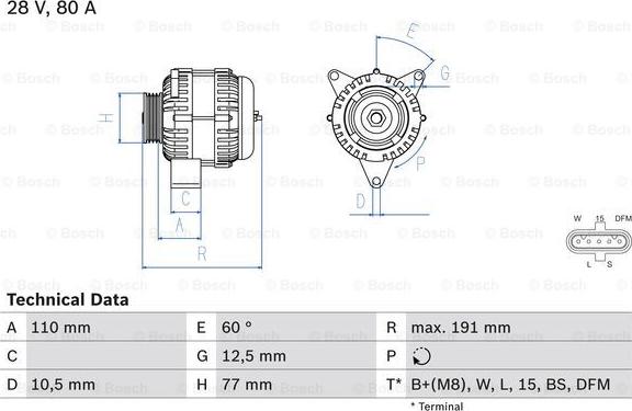 BOSCH 0 986 042 380 - Alternator furqanavto.az