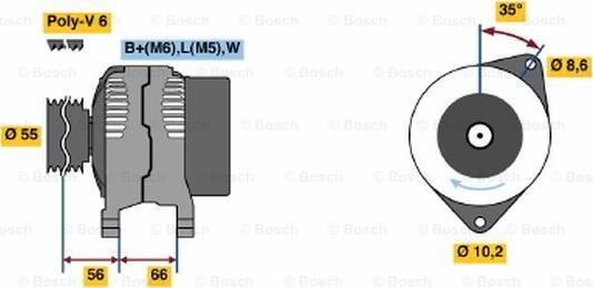 BOSCH 0 986 042 211 - Alternator furqanavto.az