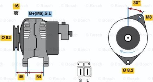 BOSCH 0 986 042 281 - Alternator furqanavto.az