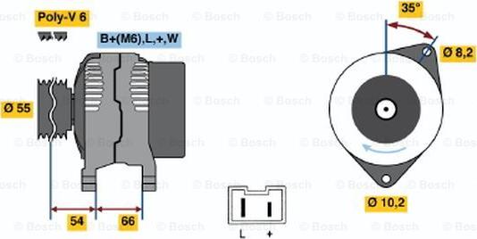 BOSCH 0 986 042 231 - Alternator furqanavto.az