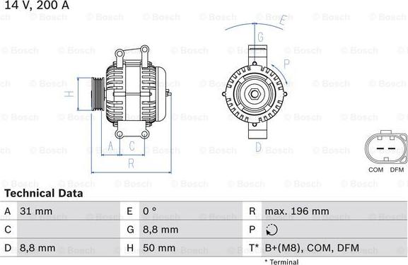 BOSCH 0 986 047 490 - Alternator furqanavto.az