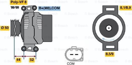 BOSCH 0 986 047 810 - Alternator furqanavto.az