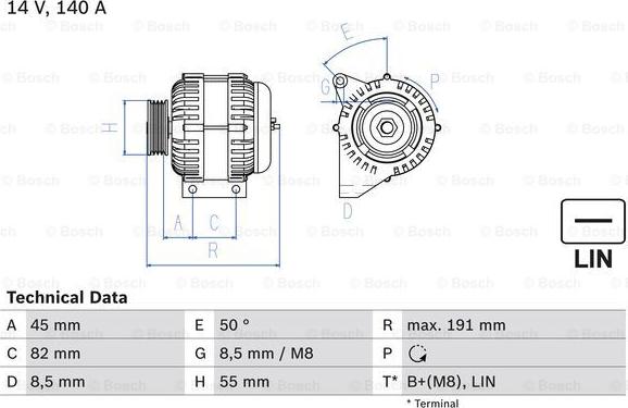 BOSCH 0 986 047 380 - Alternator furqanavto.az