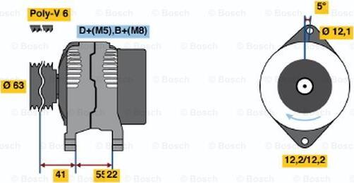 BOSCH 0 986 047 781 - Alternator furqanavto.az