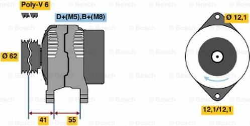 BOSCH 0 986 047 771 - Alternator furqanavto.az