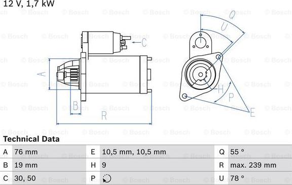 BOSCH 0 986 019 960 - Başlanğıc furqanavto.az