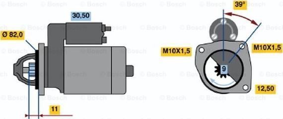 BOSCH 0 986 019 910 - Başlanğıc furqanavto.az