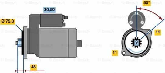 BOSCH 0 986 019 051 - Başlanğıc furqanavto.az