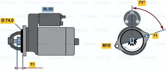 BOSCH 0 986 019 161 - Başlanğıc furqanavto.az