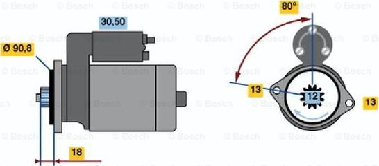 BOSCH 0 986 019 171 - Başlanğıc furqanavto.az