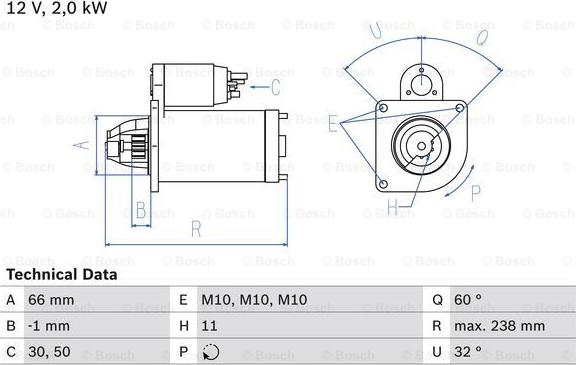 BOSCH 0 986 019 271 - Başlanğıc furqanavto.az