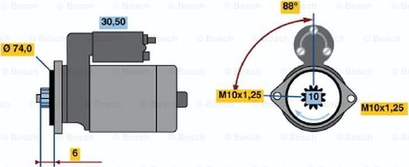 BOSCH 0 986 014 491 - Başlanğıc furqanavto.az