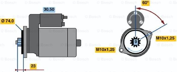 BOSCH 0 986 014 511 - Başlanğıc furqanavto.az