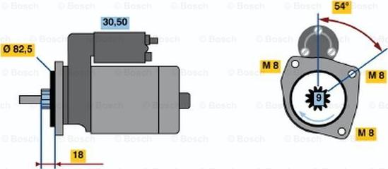 BOSCH 0 986 014 580 - Başlanğıc furqanavto.az