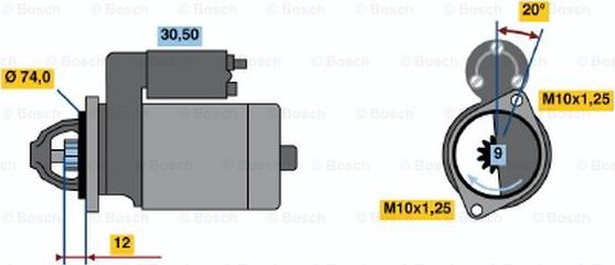 BOSCH 0 986 014 531 - Başlanğıc furqanavto.az