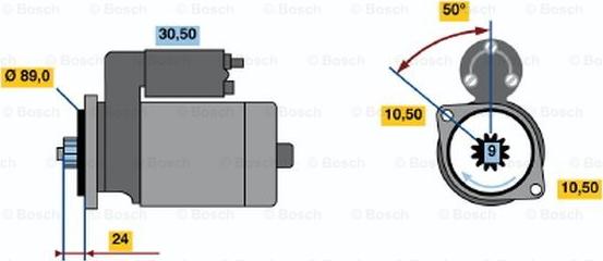 BOSCH 0 986 014 091 - Başlanğıc furqanavto.az