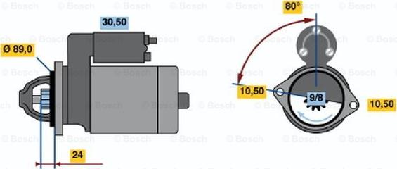 BOSCH 0 986 014 081 - Başlanğıc furqanavto.az