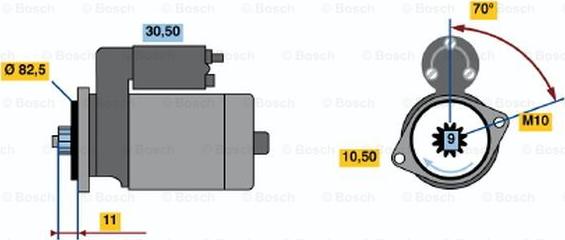 BOSCH 0 986 014 191 - Başlanğıc furqanavto.az