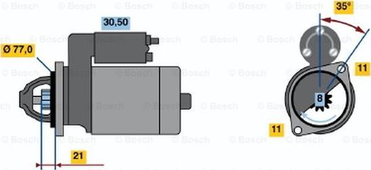 BOSCH 0 986 014 151 - Başlanğıc furqanavto.az