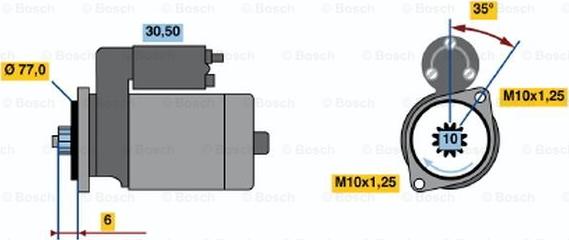 BOSCH 0 986 014 161 - Başlanğıc furqanavto.az