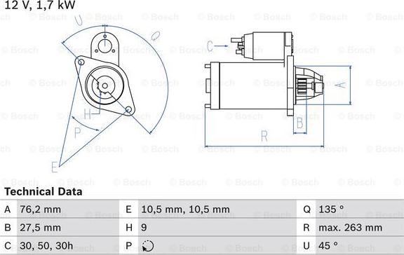 BOSCH 0 986 014 890 - Başlanğıc furqanavto.az