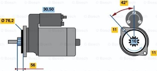 BOSCH 0 986 014 810 - Başlanğıc furqanavto.az