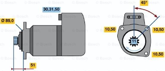 BOSCH 0 986 014 870 - Başlanğıc furqanavto.az