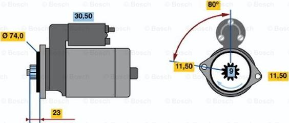 BOSCH 0 986 014 391 - Başlanğıc furqanavto.az